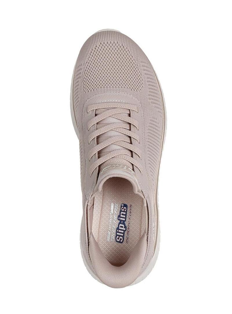 Scarpe da ginnastica Skechers BOBS Squad beige per donna