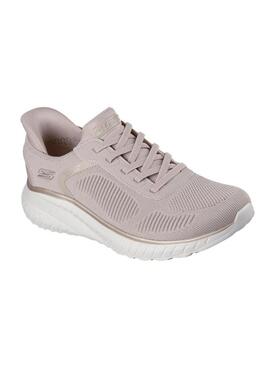 Scarpe da ginnastica Skechers BOBS Squad beige per donna