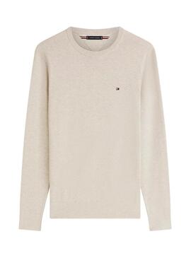 Maglia Tommy Hilfiger Essential beige per uomo