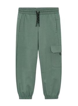 Pantaloni Mayoral verdi con tasche per bambino