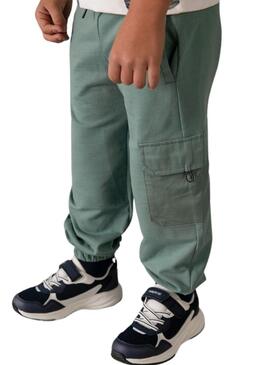 Pantaloni Mayoral verdi con tasche per bambino