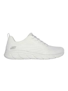 Sneakers Skechers BOBS Sport B Flex Lo bianche per donna.