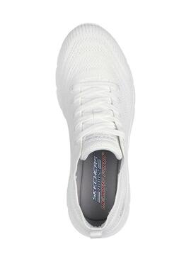 Sneakers Skechers BOBS Sport B Flex Lo bianche per donna.