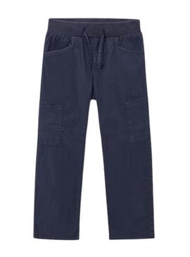 Pantaloni cargo blu per bambino Mayoral