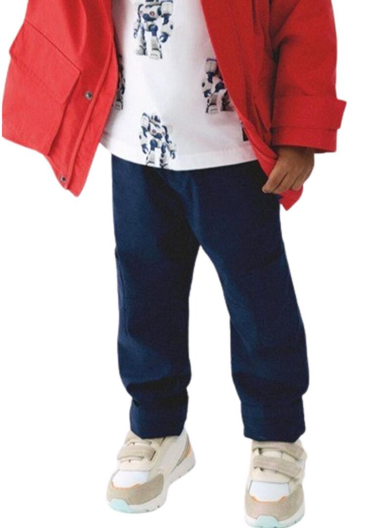 Pantaloni cargo blu per bambino Mayoral