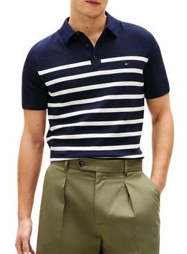 Maglia a righe blu marino Essential Tommy Hilfiger per uomo