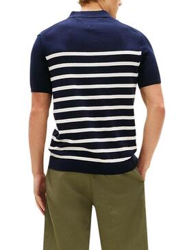 Maglia a righe blu marino Essential Tommy Hilfiger per uomo