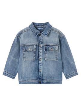 Giacca di jeans Mayoral blu con tasche per bambino