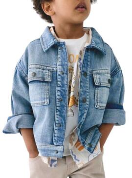 Giacca di jeans Mayoral blu con tasche per bambino
