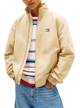 Giacca Tommy Jeans Essential beige per uomo