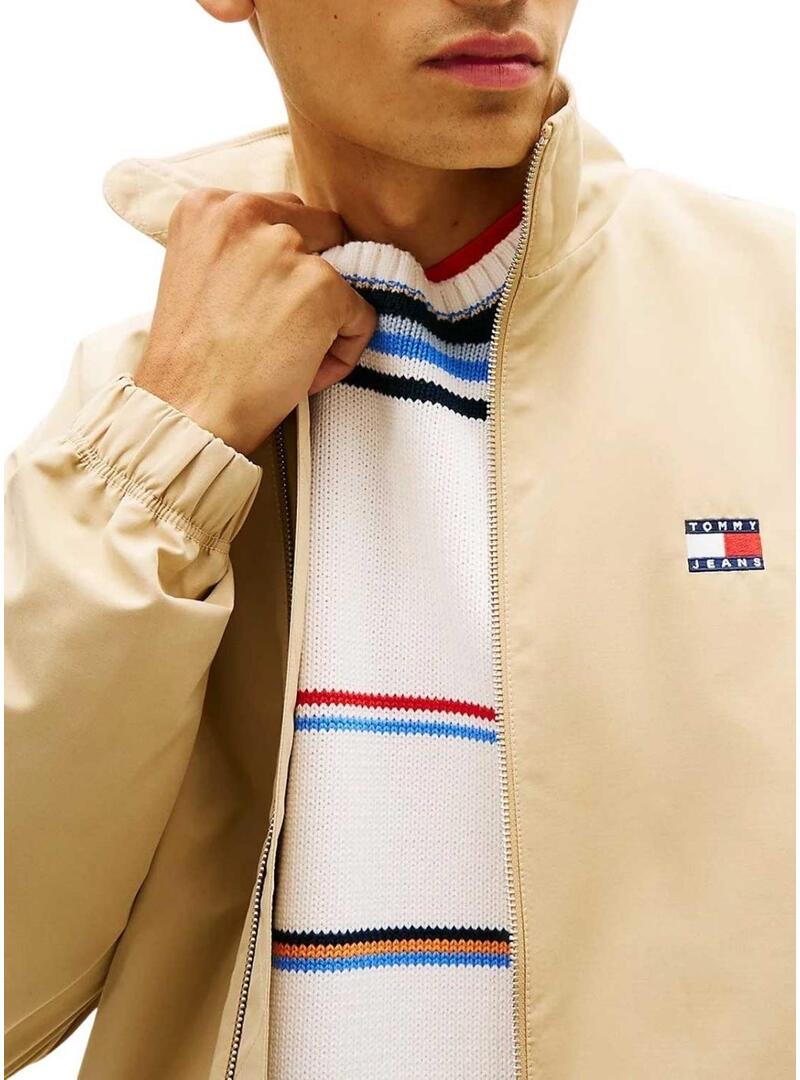 Giacca Tommy Jeans Essential beige per uomo