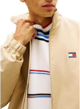Giacca Tommy Jeans Essential beige per uomo