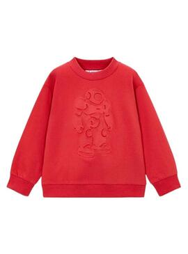 Felpa Mayoral rossa astronauta per bambino.