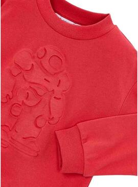 Felpa Mayoral rossa astronauta per bambino.