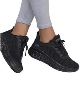 Scarpe Skechers BOBS Sport B Flex Hi nere per donna.