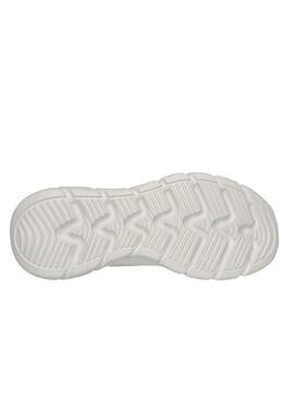 Scarpe Skechers BOBS Sport B Flex Hi beige per donna.