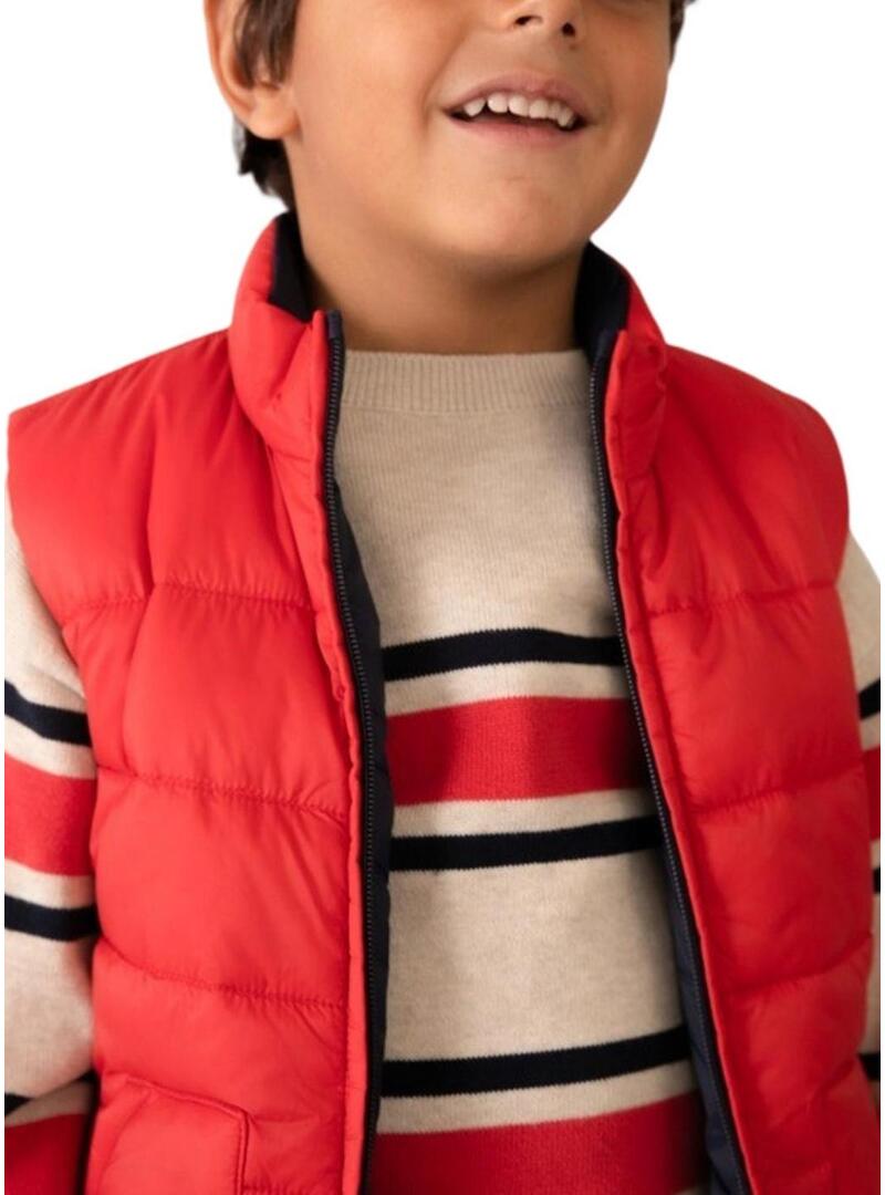 Gilet Mayoral reversibile in rosso e blu per bambino.