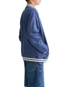 Bomber Mayoral blu con zip per bambino.