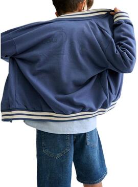 Bomber Mayoral blu con zip per bambino.