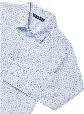 Camicia Mayoral con stampa a foglie per bambino