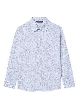 Camicia Mayoral con stampa a foglie per bambino