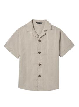 Camicia Mayoral beige per bambino