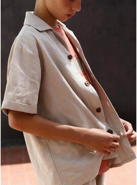 Camicia Mayoral beige per bambino