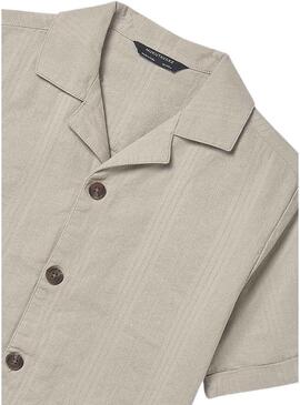 Camicia Mayoral beige per bambino