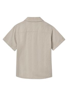 Camicia Mayoral beige per bambino