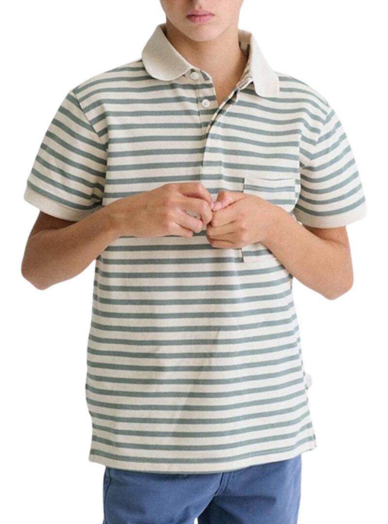 Polo da sindaco a righe per bambino