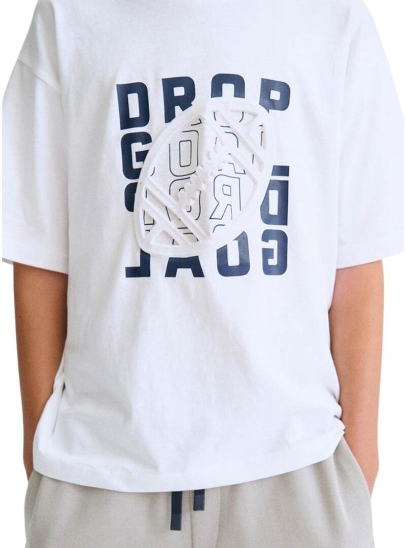 Maglietta bianca Mayoral da basket per bambino