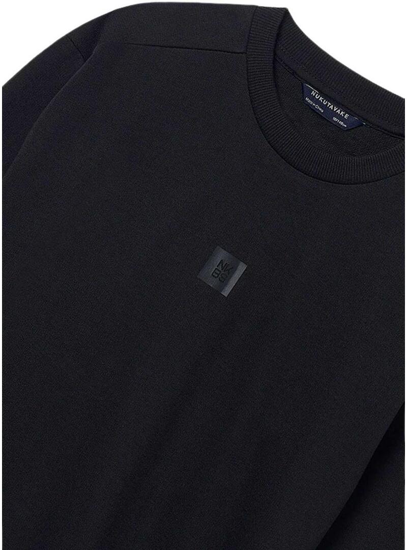 Felpa nera Mayoral per bambino