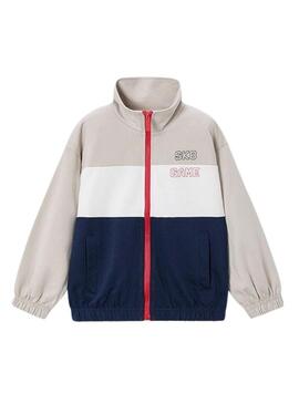 Set di Mayoral beige e blu scuro per bambino