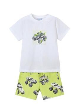 Set Mayoral verde per bambino.