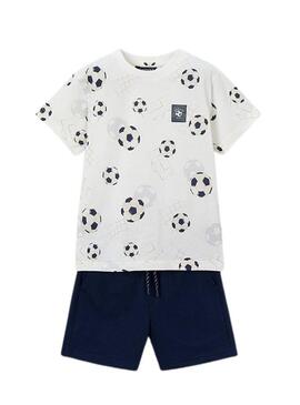 Set Mayoral blu palline per bambino.