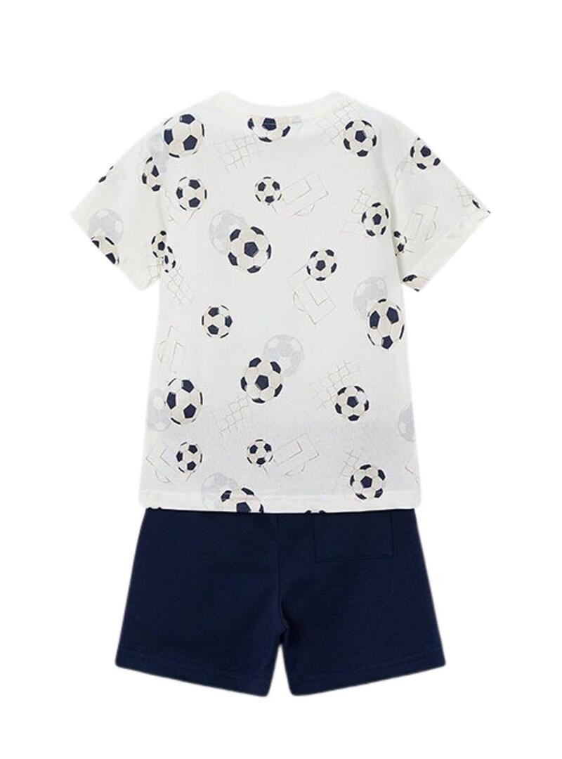 Set Mayoral blu palline per bambino.