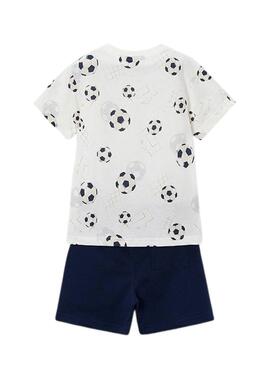 Set Mayoral blu palline per bambino.