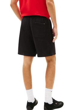 Pantaloncini corti Tommy Jeans Signature neri da uomo