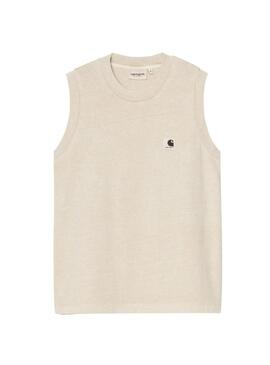 Maglietta Carhartt Nelson beige per donna