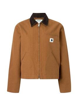 Giacca Carhartt OG Detroit color cammello per donna.