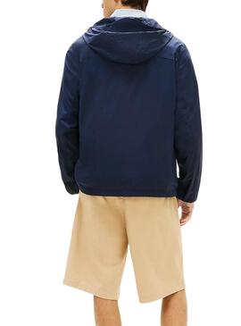 Giacca Tommy Jeans Outdoor Shell blu marino per uomo