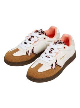 Sneaker Pepe Jeans Ball Wild bianca per bambina