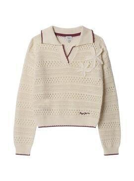 Maglia Pepe Jeans Faith bianca per donna