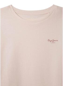 Maglietta Pepe Jeans Gigi rosa per bambina