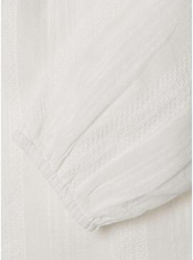 Blusa Pepe Jeans Heather Bianca per bambina