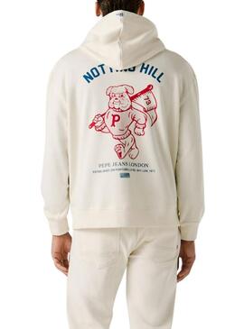 Felpa Pepe Jeans Gideon bianca per uomo
