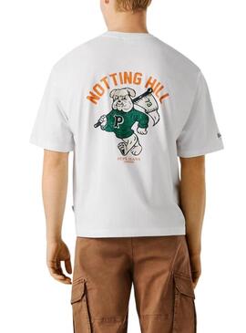 Maglietta Pepe Jeans Gideon bianca per uomo