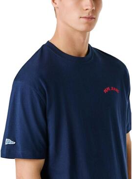 Maglietta Pepe Jeans Gideon blu navy per uomo