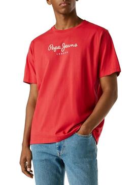 Maglietta Pepe Jeans Eggo rossa per uomo