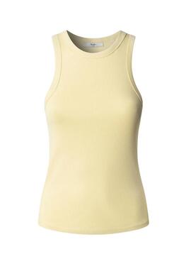 Top Pepe Jeans Marian giallo per donna